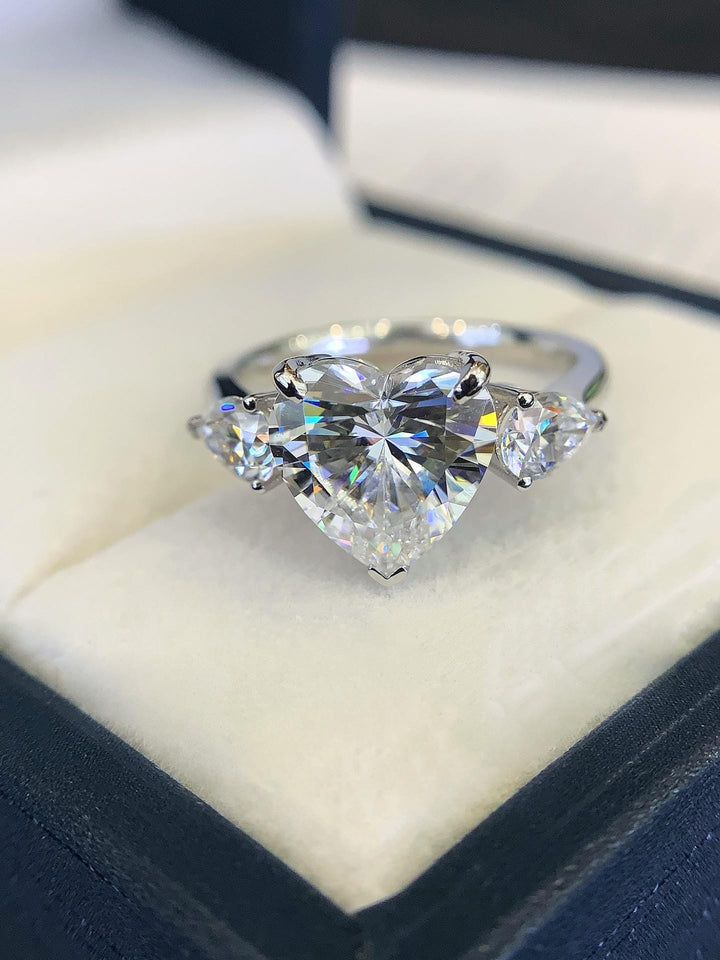 Love, Literally — Heart Diamond Engagement Ring · White Gold