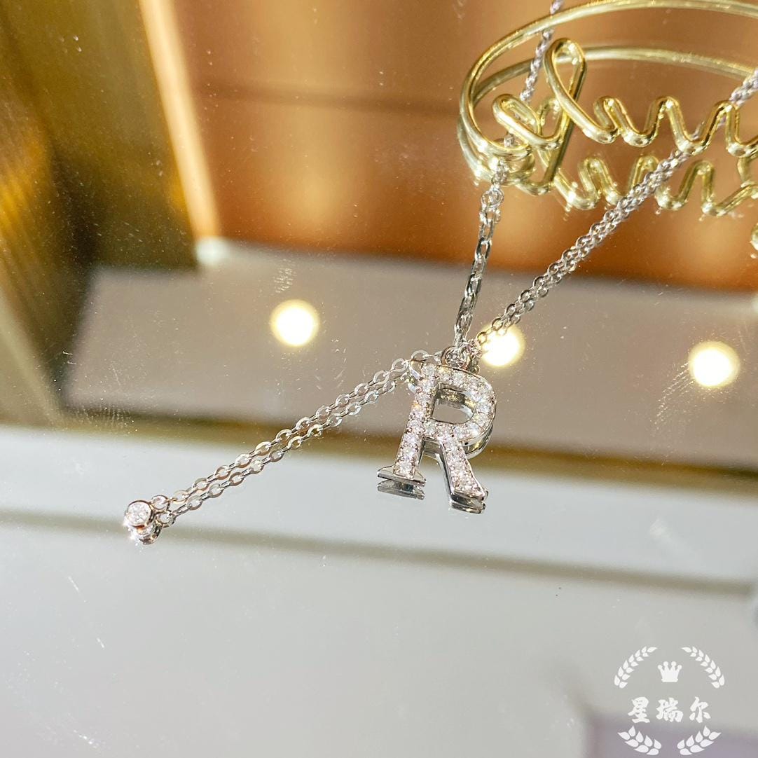 Her Letter, Her Necklace — A Initial Lariat · Dainty Silver