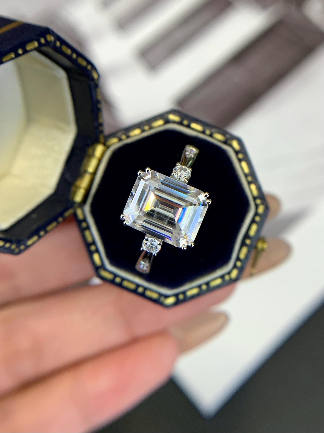The Pure One — Emerald Cut Diamond Solitaire · CVD Lab Grown