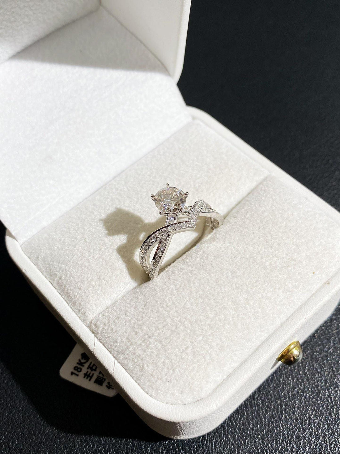 The Twist That Changes Everything — Pavé Diamond Twisted Band Ring · White Gold
