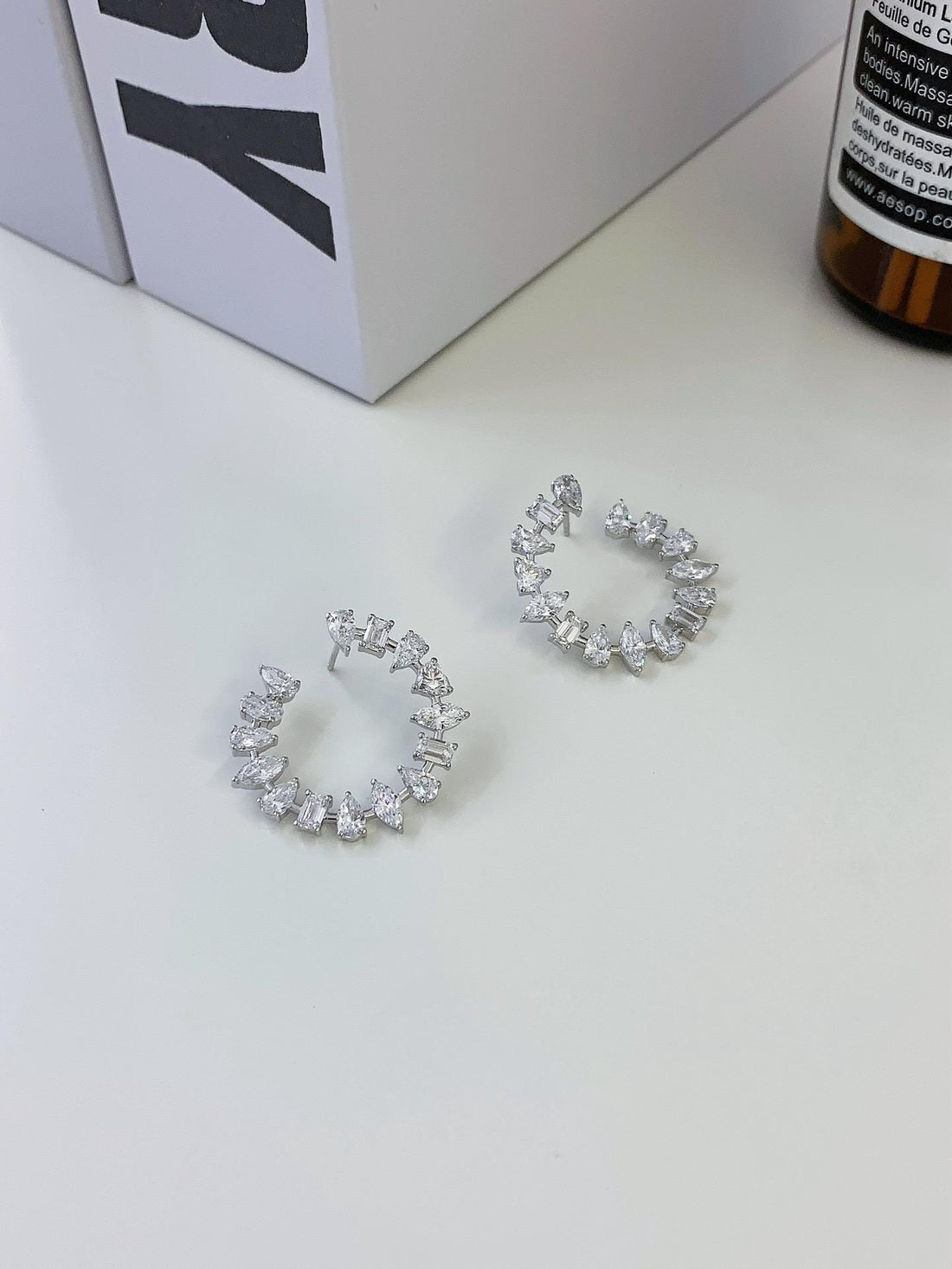 The Bridal Hoop — Multi-Shape Lab Diamond Hoops