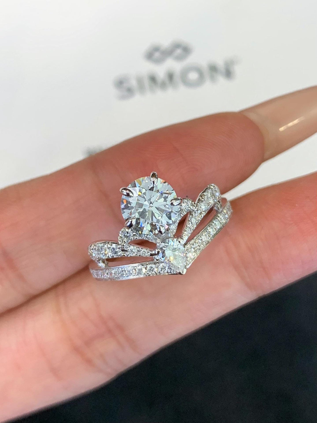 One Set, One Promise — Round Cut Bridal Ring Set · 14K Gold