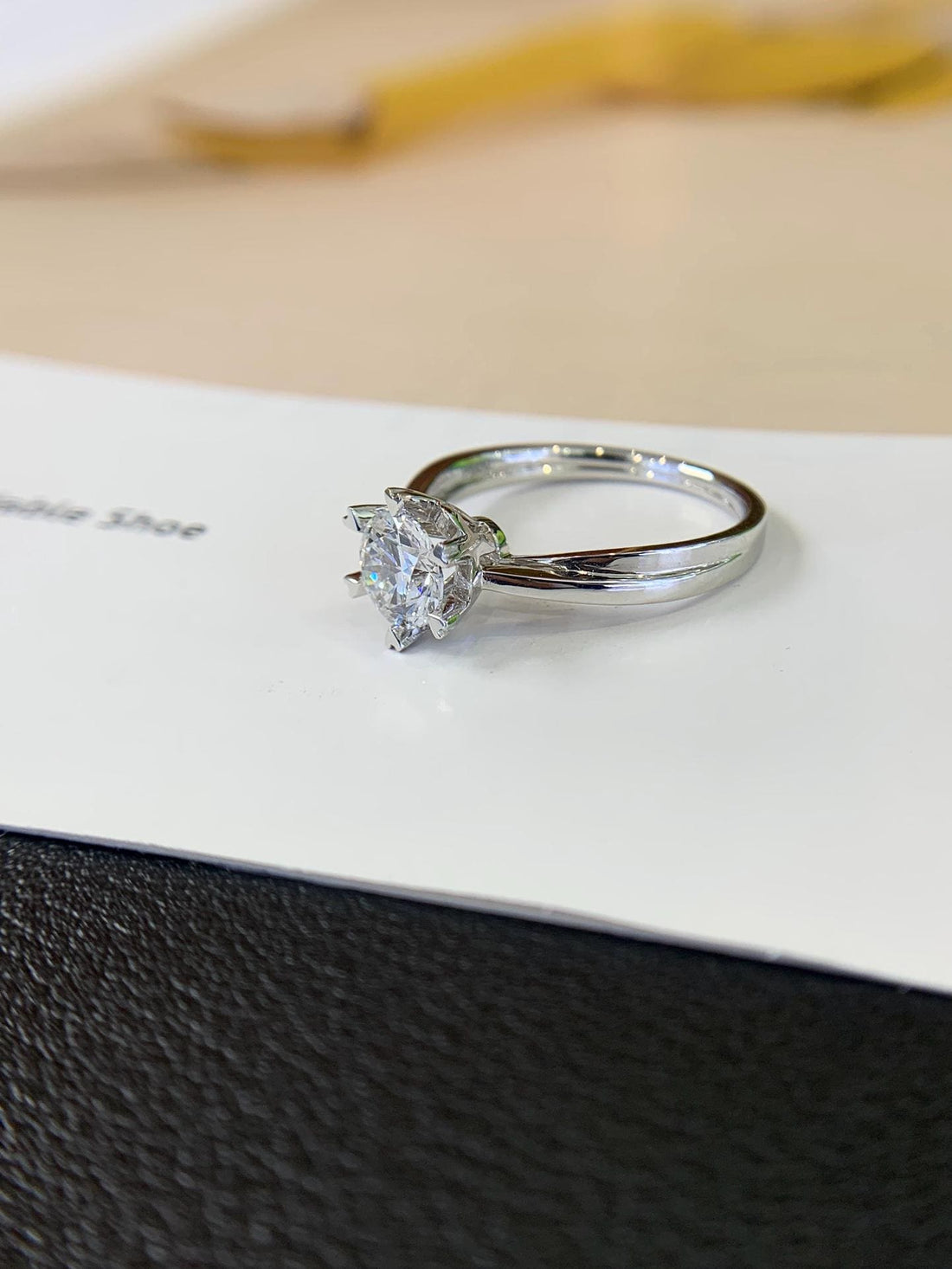 Six Points of Hold — Diamond Solitaire · 6-Prong White Gold