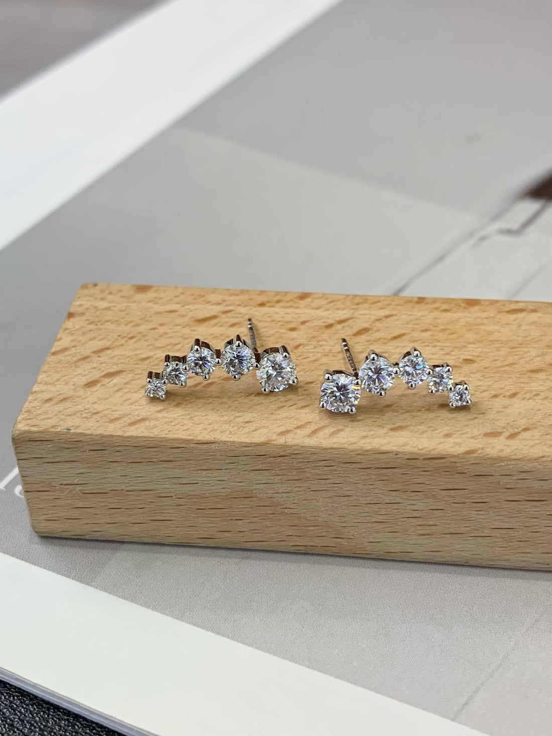 Climb the Ear in Diamonds — Lab Diamond Climber Earrings