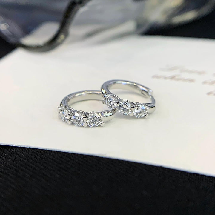 Worn Every Day, Noticed Every Time — Diamond Huggie Earrings · 14K Gold